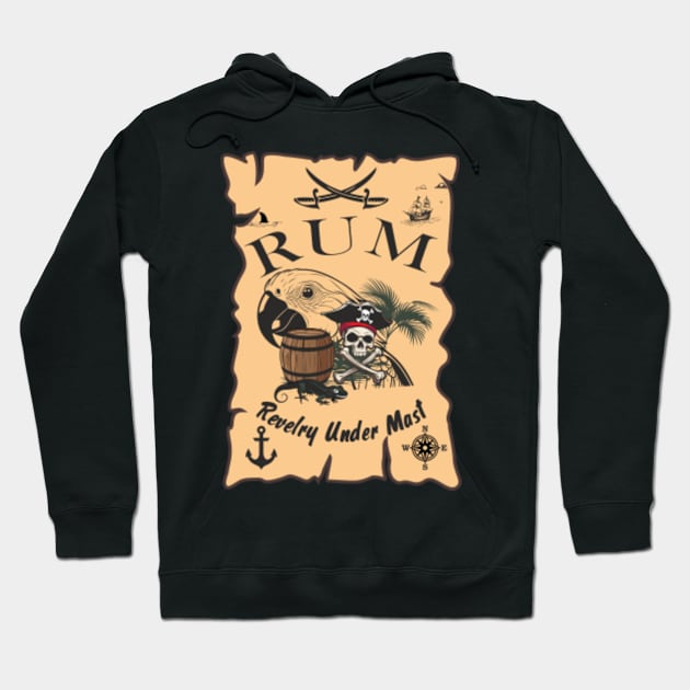 RUM - Revelry Under Mast Hoodie by aceofspace